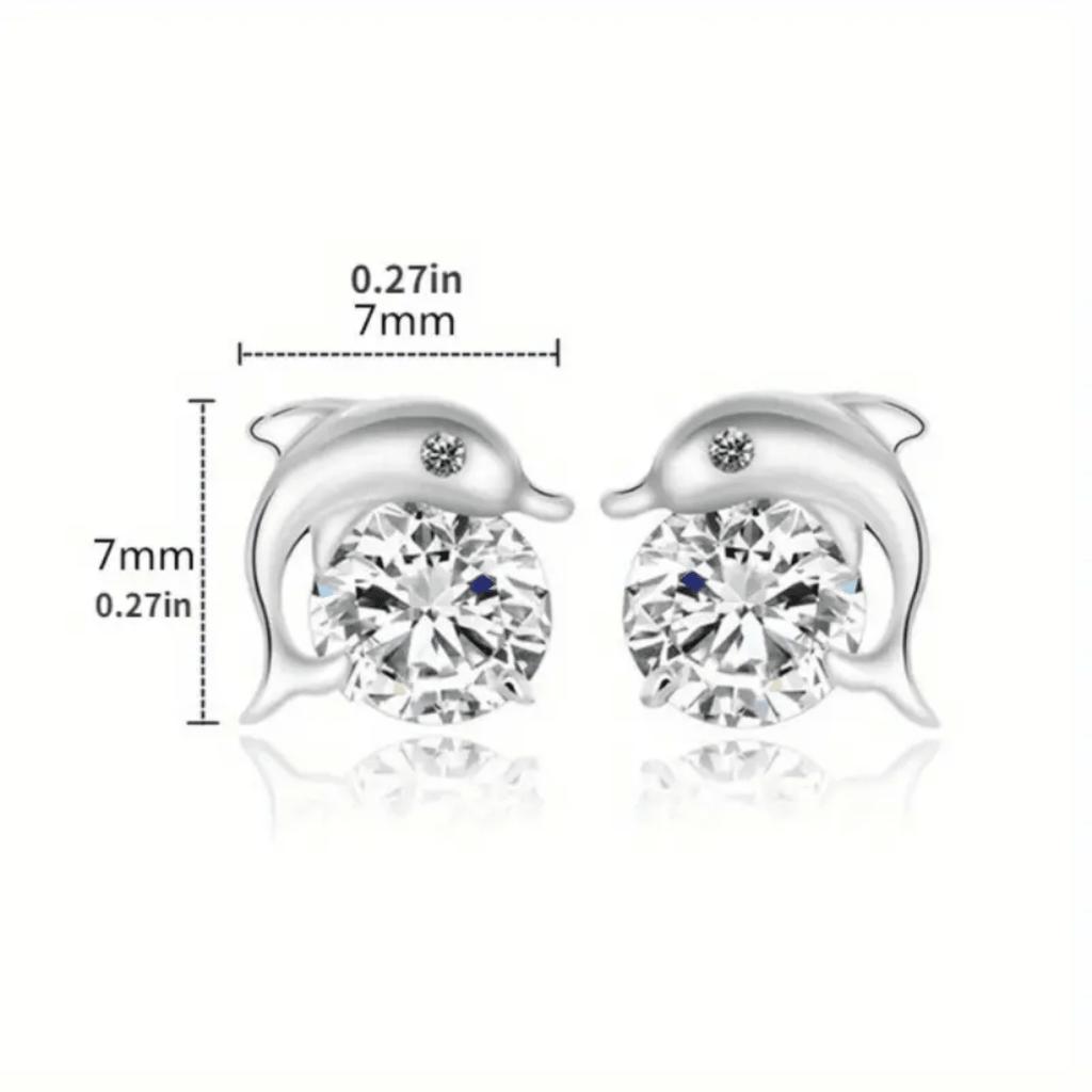 A Pair of Earrings and High-end Luxury Synthetic Zircon Earrings
