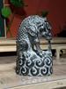 Pixiu Carving Ornament: Viper Green Stone Antique Style Lion Vessel Tea Pet