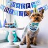 Pet Birthday Party Set: Dog Bandana, Banner & Hat