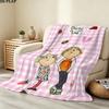 Charlie Lola Print Flannel Blanket, High quality Comfortable for All Seasons, Home Decor, Warmth and Comfort, Perfect for Christmas Gifts