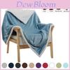 Manta Luxuosa de Sherpa e Flanela Macia Plush Quente Espessa Conforto