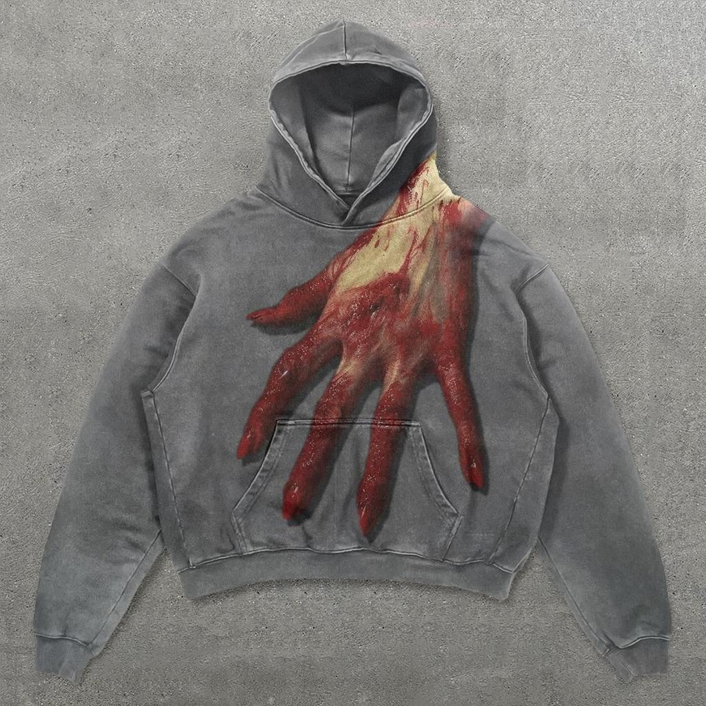 Women Fashion O Neck Long Sleeve Printed Top Hoodie Sweatshirt