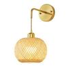 Bamboo Woven Charging Wall Lamp - Bohemian Style for Living Room, Corridor, Bedroom, or Bedside