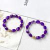 Qianjing Wanma Purple Agate Beaded Women's Bracelet - Custom DIY Twist Jewelry.