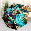 1 PC Automatic Folding Umbrella - Anime One Piece Pattern Portable Foldable Design With 8 Ribs Christmas Birthday Gifts