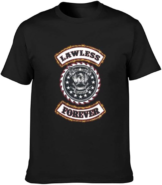 Unisex T-Shirt Wasp Lawless Forever Heavy Metal Band Black M чёрный