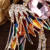 Brooches For Girls Party Jewelry Rhinestones Crystal Brooches Bird Brooches Korean Pin Badges Pin