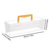 Hardware Organizer Box Fastener Organizer Clear Divided Case for Work Nuts Bolts Electronics Terminal Marker Ratchet Mechanic