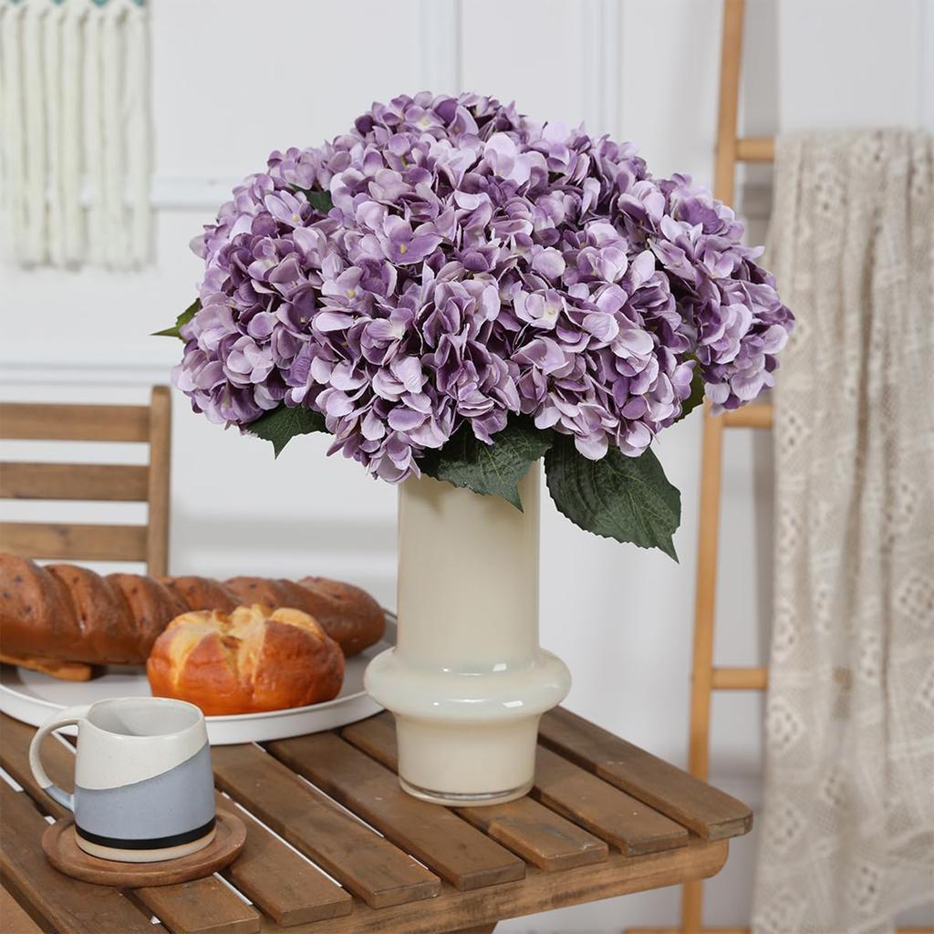 1pc Artificial Flowers Silk Hydrangea Bride Bouquets Wedding Home Festival Decorations Ornament Vase Plants Arrangements Diy Box