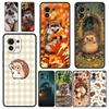 Süße kleine Igel Handyhülle für Xiaomi Mi 15 14 13 12 11 Lite 14T 13T 12T 11T Pro Poco X7 X6 X5 X3 Pro F6 F5 F4 Hülle
