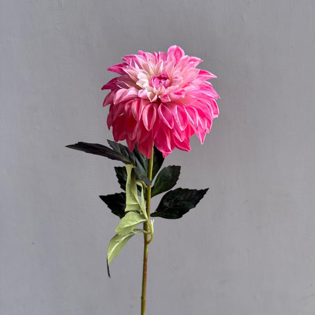 Lifelike artificial dahlia flower with 1 heads long branch silk flower for home wedding decor birthday party bedroom Decoration