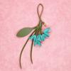 Hanger Flower Pu Leather Pendant Car Keyring Bag Pendant Lovely Leather Keychain  Bag Ornament