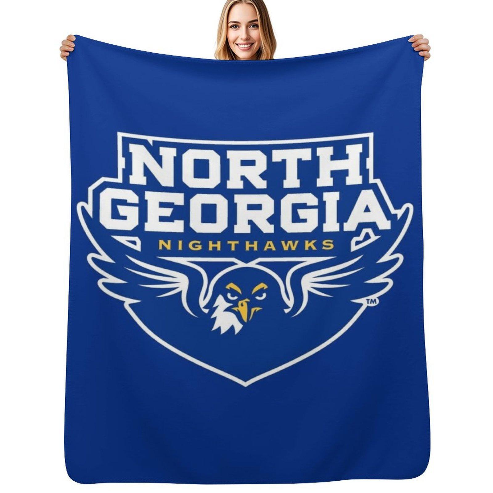 North Georgia Nighthawks Throw Blanket Stylish Couch Blanket for Home Living Room Size: 75*100cm, Weight: 230 GSM