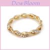 Premium Quality Gold Gemstone Anniversary Ring For Women With Classic Round Cut Design