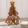1 Pcs Christmas Decorations Creative Wooden Christmas Tree Ornament Home Desktop Party Decor Xmas New Year Kids Gifts