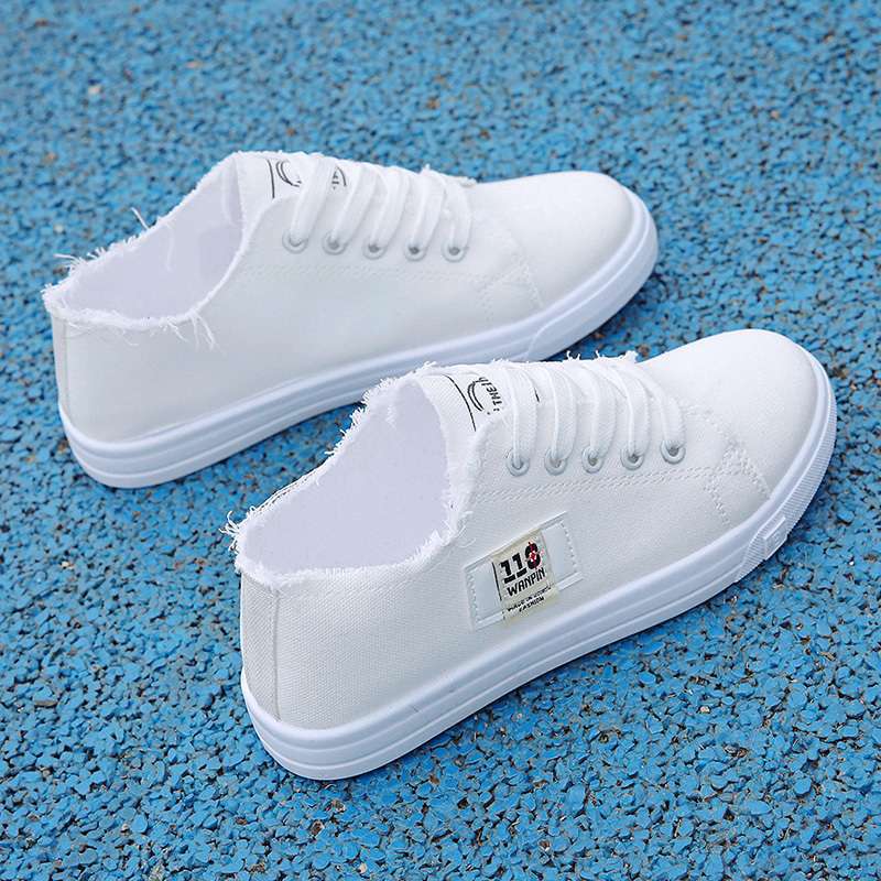 Canvas shoes women's 2025 new Korean version of versatile flat-soled cloth shoes summer thin single shoes female students ins tide board shoes