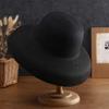 Straw hat women summer big brim sun protection Hepburn wind visor beach bucket hat foldable visor children