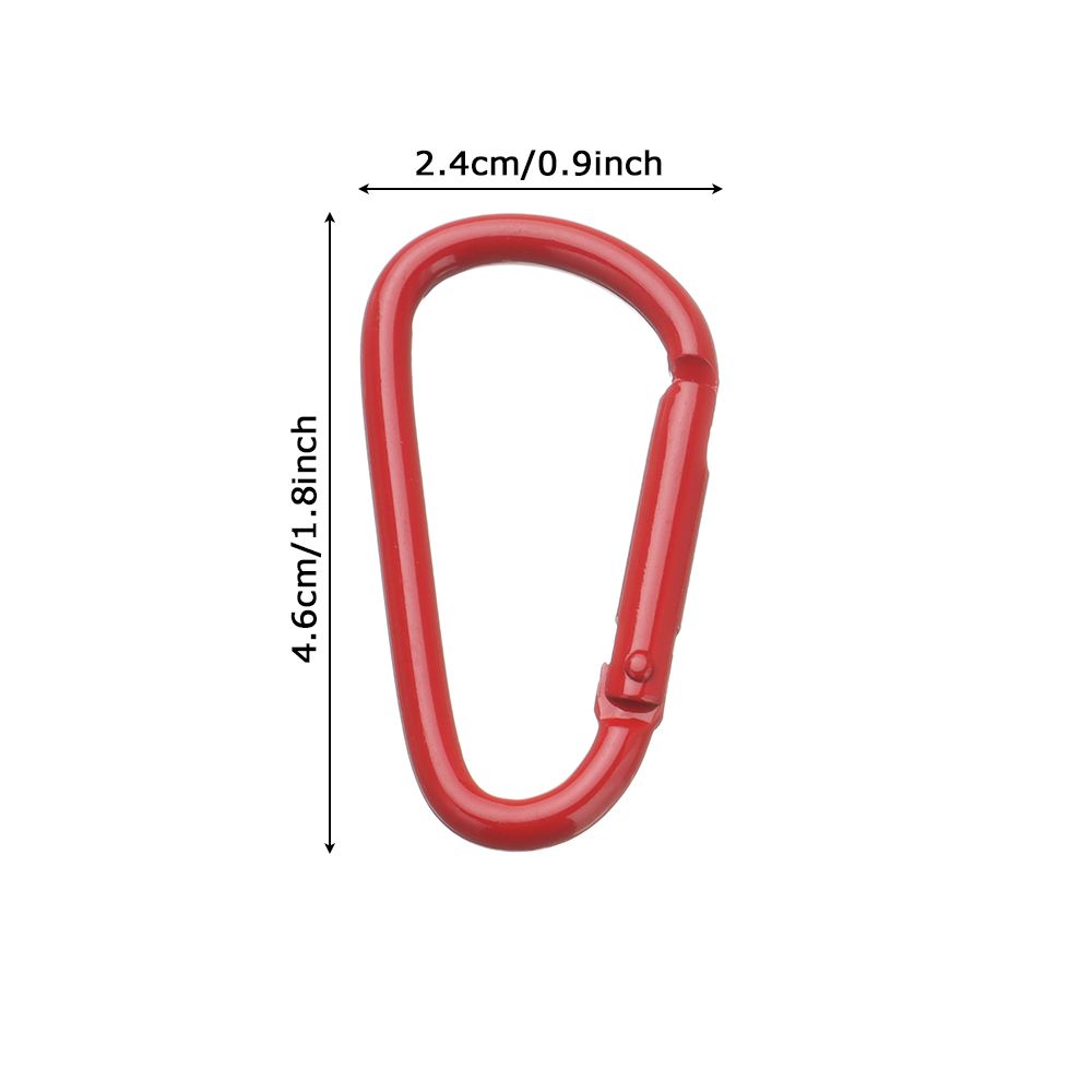 New Safety Multicolor Aluminium Buckle Keychain Alloy Carabiner Camping Hiking Hook Climbing Button