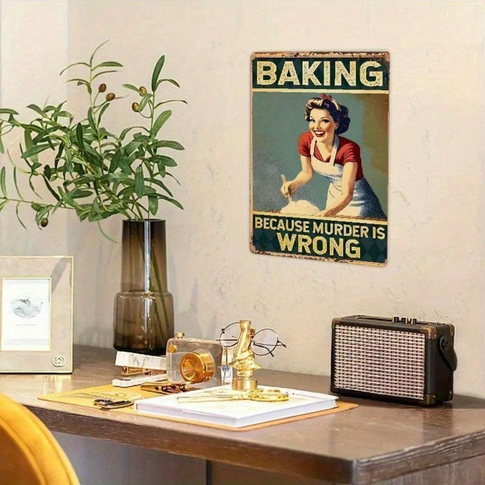 Vintage Tin Metal Sign Retro Kitchen Wall Decor Funny Quote Home Bar Cafe Art