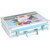Art Set for Painting, Crayons, Paints, Case, 144 Pieces, Blue