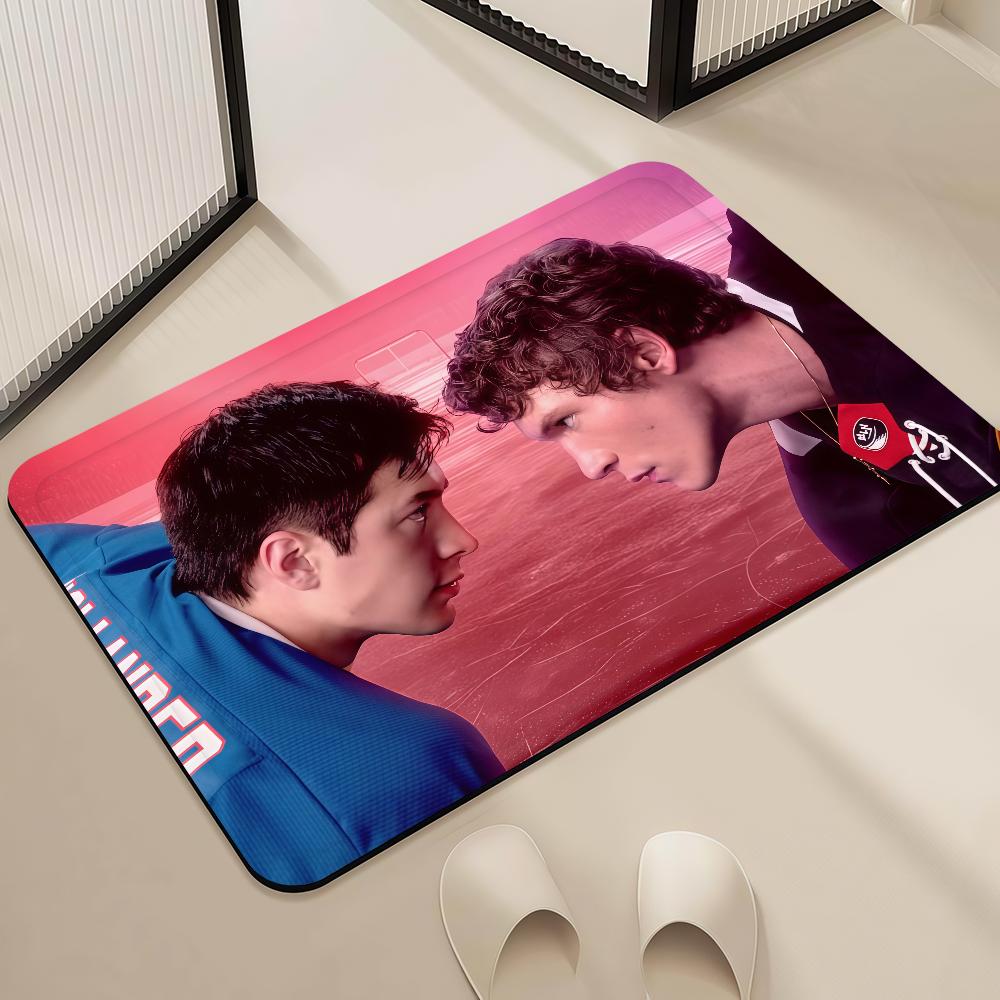 Door H-Heated Mat Bedside Rivalry Entrance Bath Floor Exercise Decoration Corridor Door Mat Carpet Living Sports Room Balcony