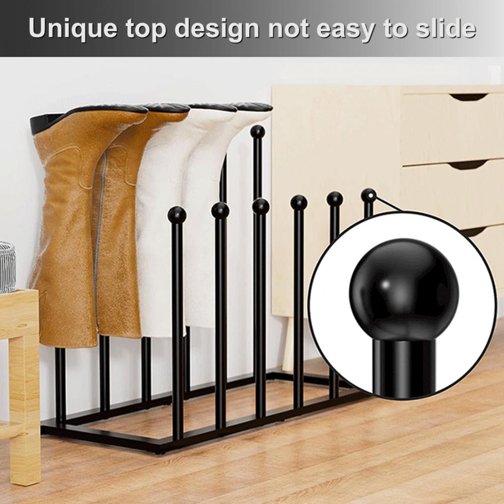Vertical Metal Boot Rack Standing Shoes Drying Stand For Wader Tall Boots Cowboy Boots Shoes Organizer For Closet Entryway Patio