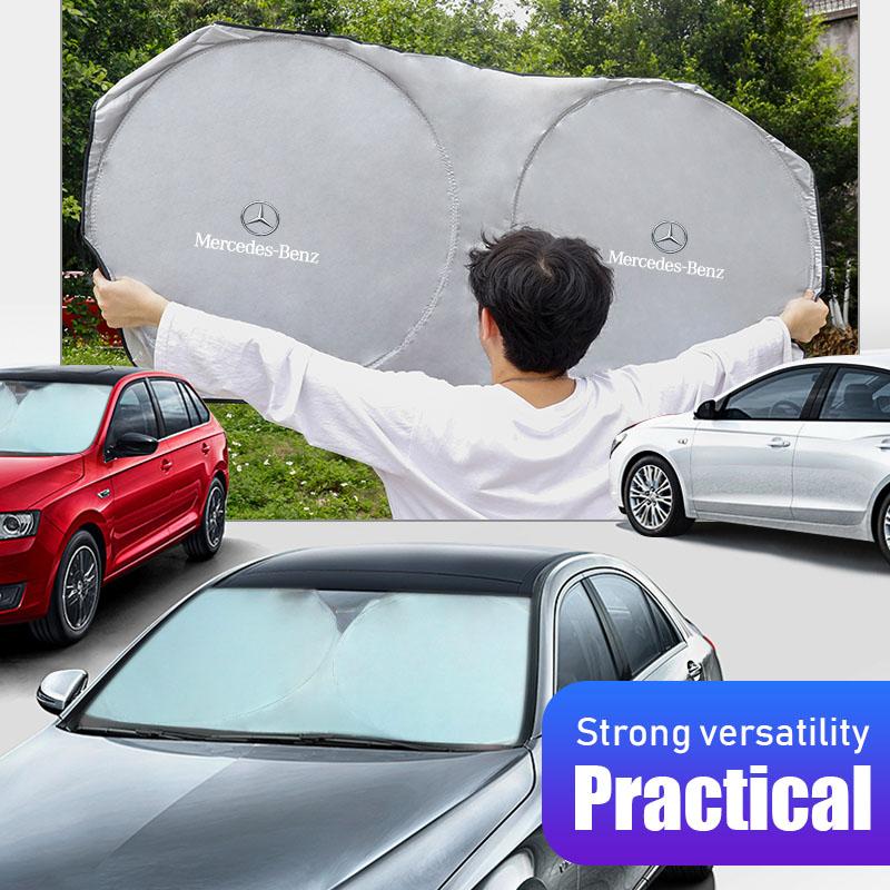 GLC GLB Car Windshield Sun Shade Visor UV Protection Shield For Mercedes Benz AMG W177 W176 X166 X167 C257 C218 X253 C118 C117