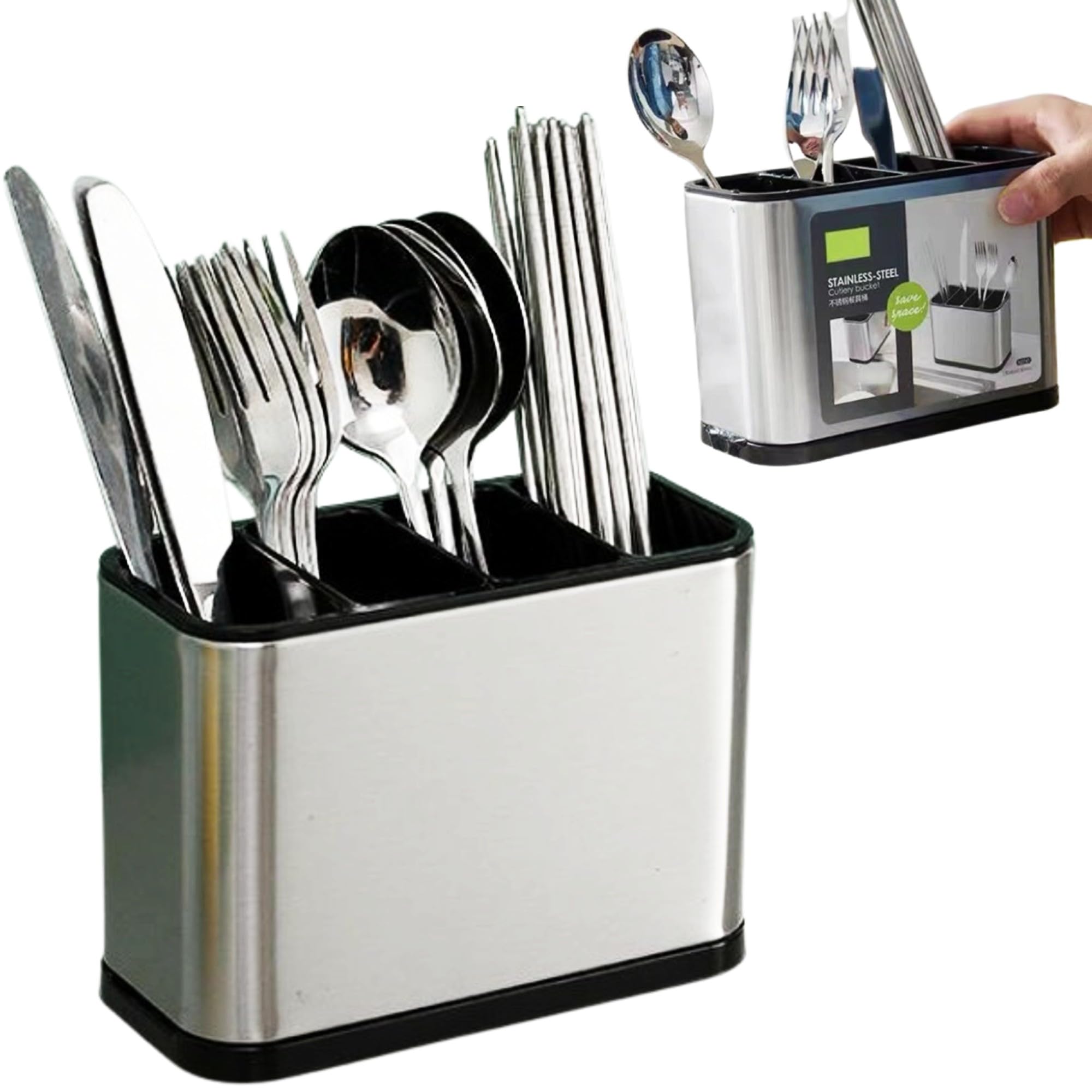 

merrytime Палочки Столовые приборы Столовые приборы Нержавеющая сталь Столовые приборы Кухонный инструмент Вода Приготовление Хранение Держатель, Подставка, Держатель, Сталь, Чехол, Подставка, Сушилка, Вилка,