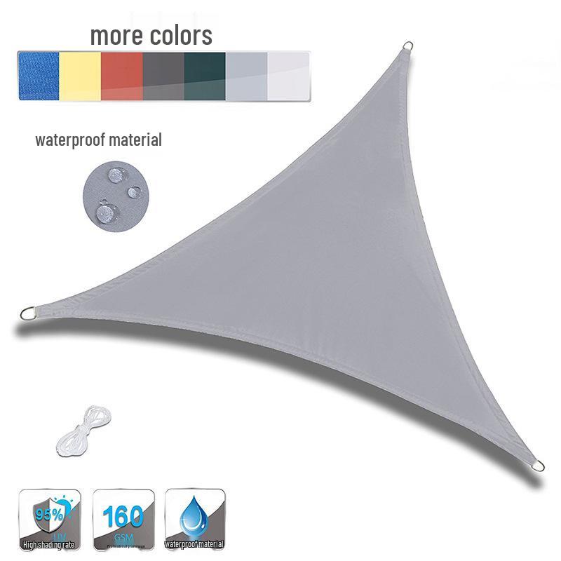 Thickened Polyester Oxford Shade Sail: Waterproof UV Protection Canopy for Courtyards & Pools