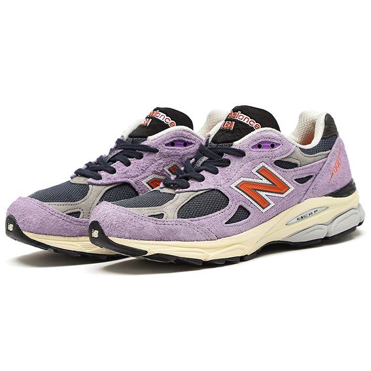 Teddy Santis X New Balance 990v3 Made In USA Raw Amethyst Unisex Sneakers Purple Nb-Navy M990TD3