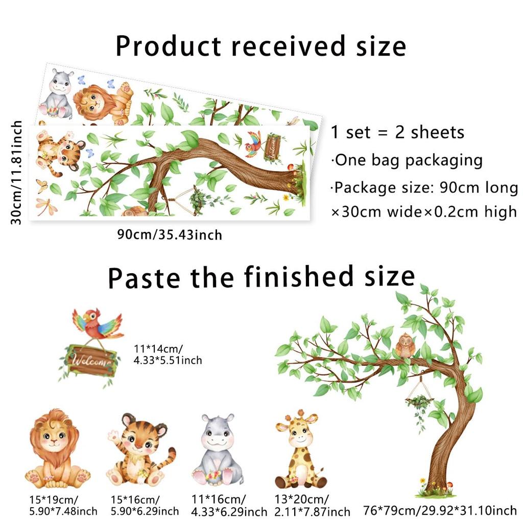 Árvore de Limão e Pássaro Parede Nórdica Primavera Papel de Parede Estiloso Arte de Parede Papel de Parede de Parede Interior de Parede Poster Adesivo de Parede Decoração Adesivo, Árvore, Folhagem,