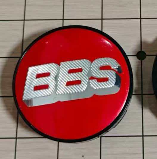 4ks emblem BBS Krytka náboje kola Vnější průměr 56mm 60mm 65mm zakřivený povrch Krytka středu kola auta Hub pro středové krytky kol auta