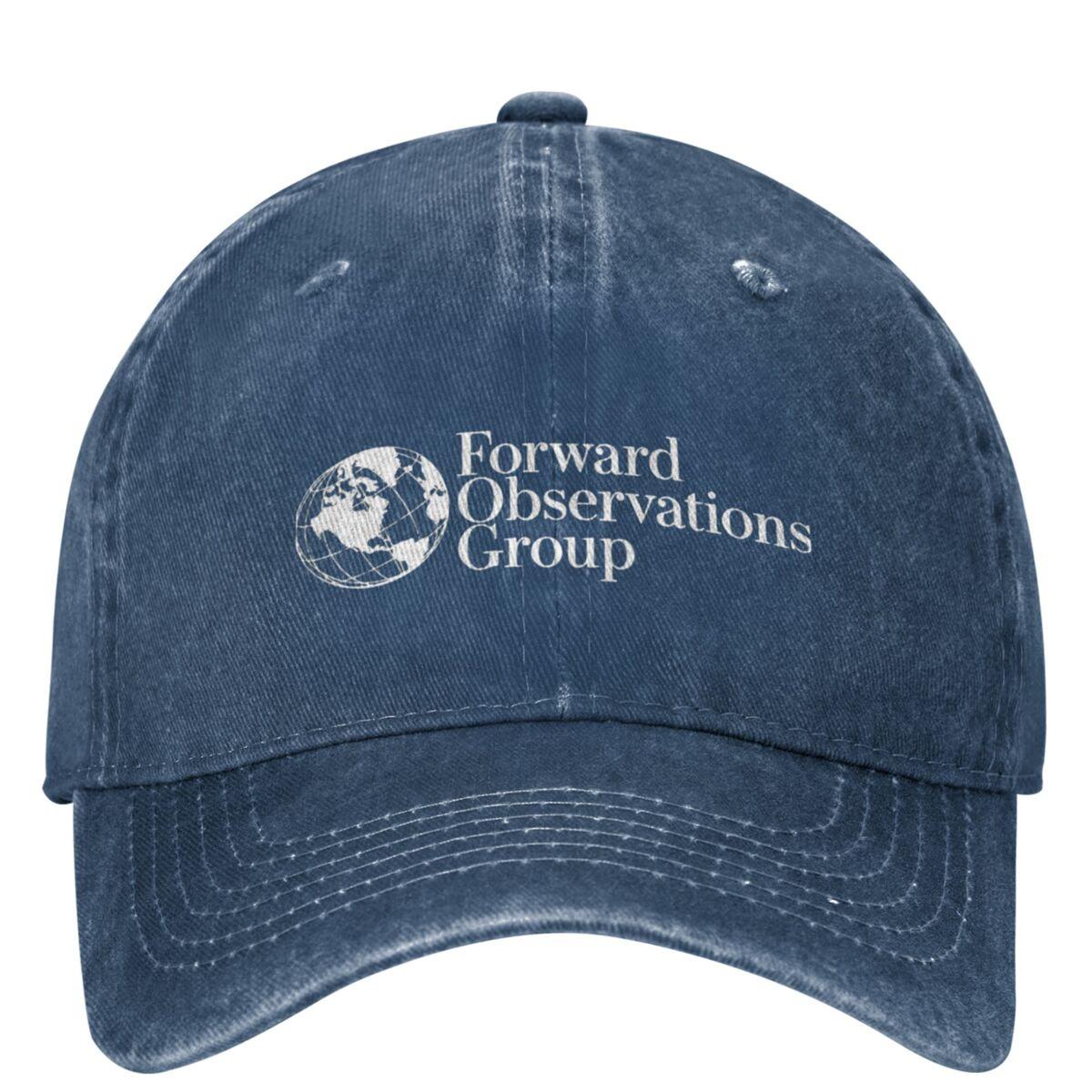 

Forward Observations Group Washed Baseball Cap FOG Death Skeleton Satan Casual Hats Summer Unisex Teens Sun Visors Baseball Caps One Size темно-синього кольору