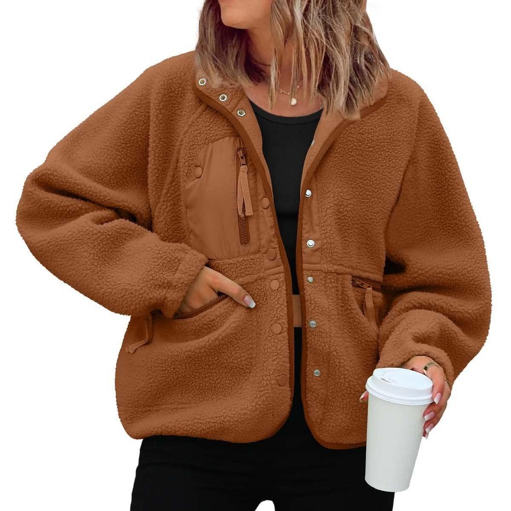 Women's Faux Fur Longline Jacket, Plush Teddy Coat, Multiple Color Winter Outerwear