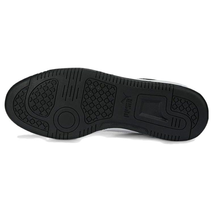 Puma Rebound Joy Fabric Synthetic Leather Comfortable Durable Low-Top Sneakers Unisex Sneakers Black White Gray 391077-02