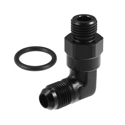 Adaptador de Trilho da Bomba de Combustível Giratório Adaptador de Conexão de Combustível com O-Ring para Carro Alumínio
