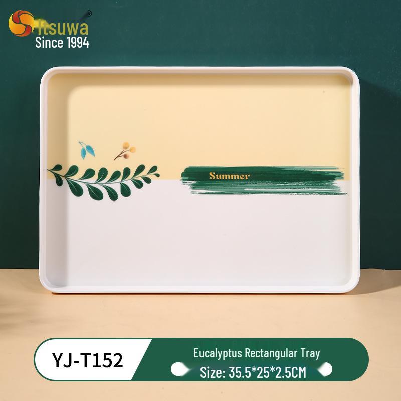 Wuhua A5 Eukalyptus Melamin Geschirr: Langlebige, leicht zu reinigende Schüsseln & Teller in Lebensmittelqualität, ideal für den Hausgebrauch.