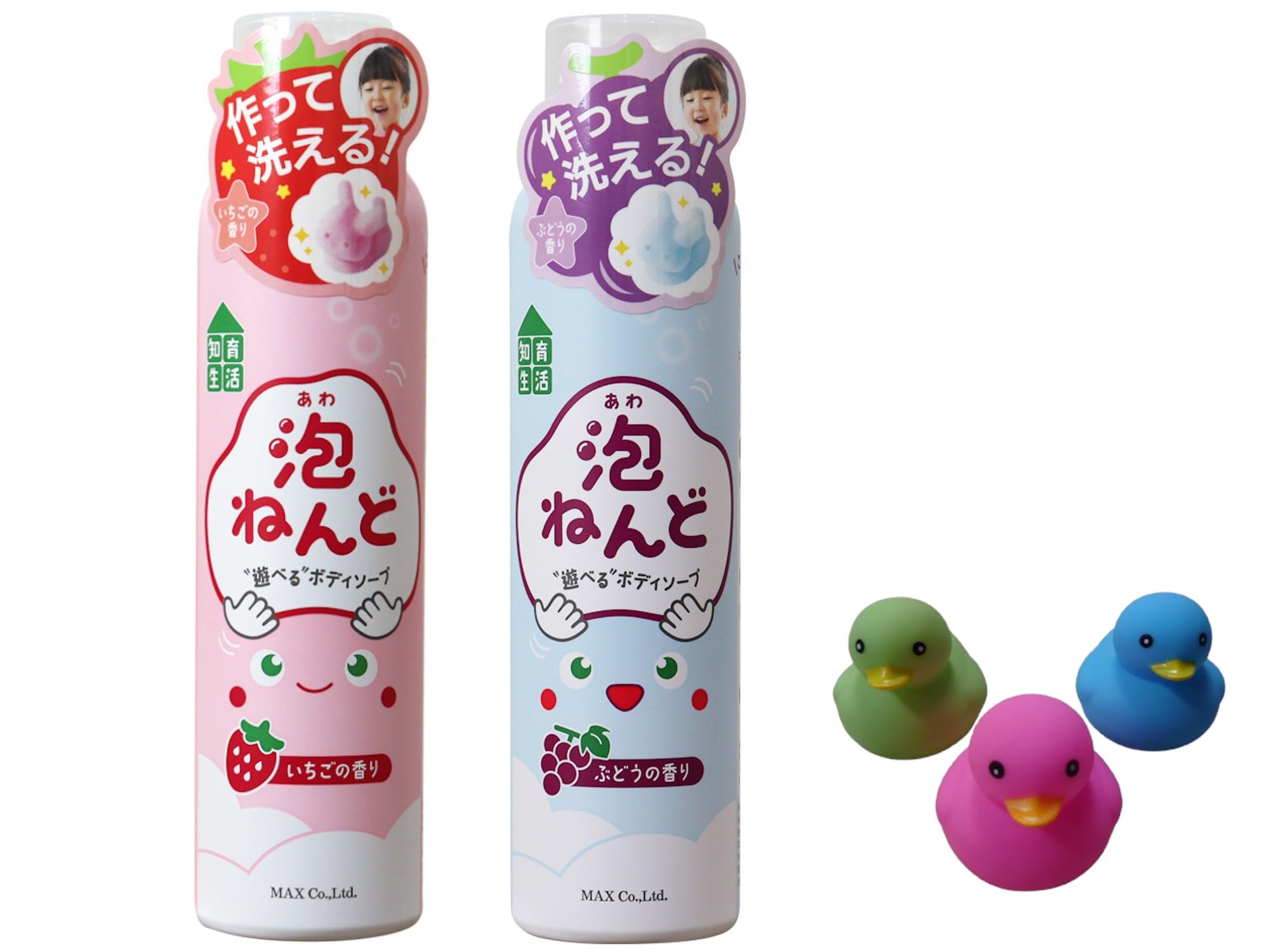 

Foam Clay Play Body Soap Strawberry Grape Set Bonus + 2-Piece +