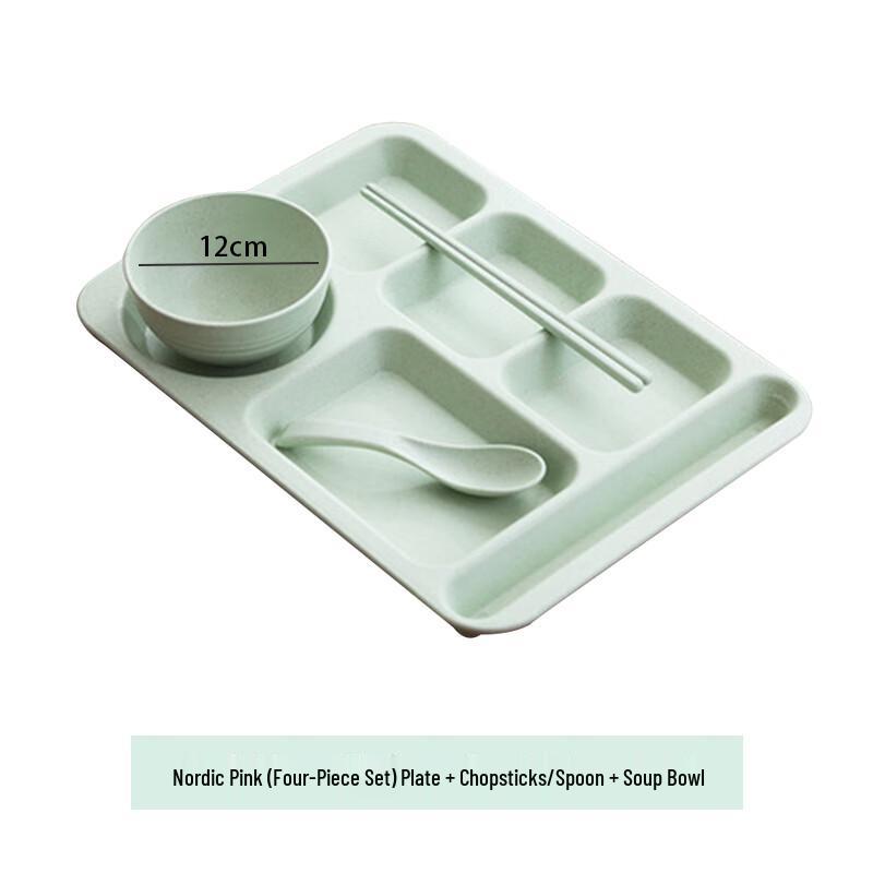 Wheat Straw Divided Dinner Plate Set