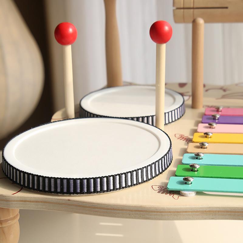 Wooden Early Education Beginners Percussion Bandstand Children'S Percussion Kit Drum Hand Percussion Drum Educational Toys