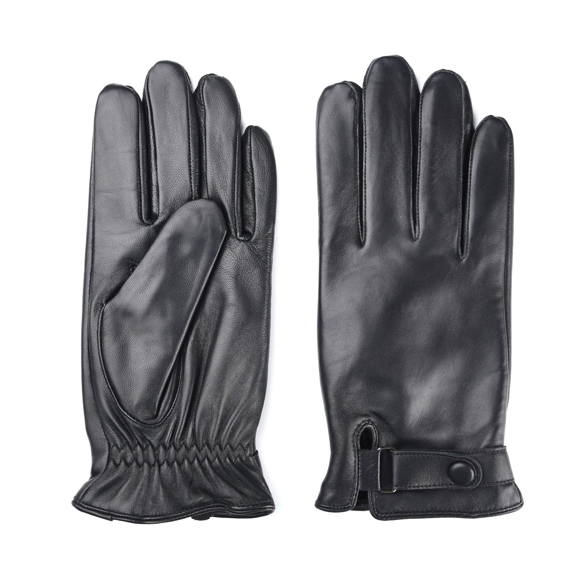 

Перчатки из искусственной кожи для мужчин и женщин, искусственная кожа, зимние, теплые, для вождения, для верховой езды, шерстяная трикотажная подкладка M