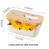 Nordic Ceramic Butter Dish with Knife - European Design