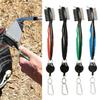Key Chain Nylon Colourful Groove Cleaner Kit Golf Club Brush Cleaning Tool Hook To Bag