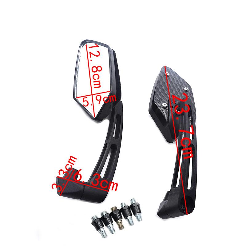 Specchietto Retrovisore per Scooter Elettrico e Moto con 5 Viti - Riflettente, Design Modificato