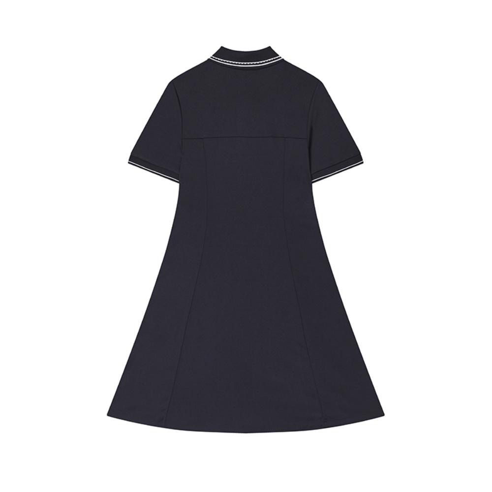 New FILA WHITE Short Sleeved Dress Women's Legend Blue F11W523310F-NV