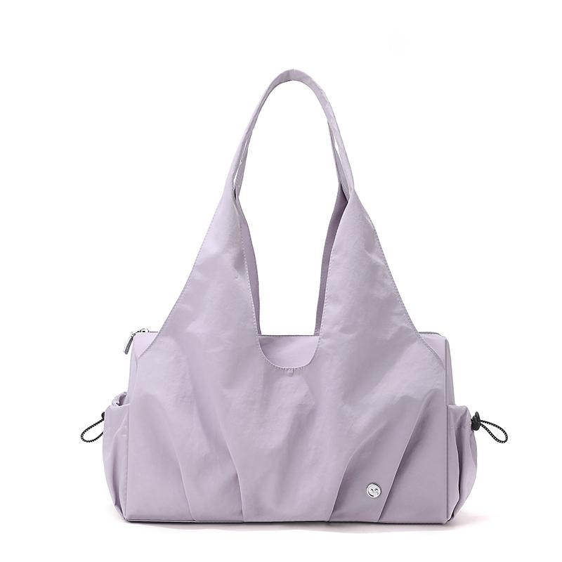 Women's Shoulder Bag Solid Color Handbag Water-Repellent Nylon Tote Bag