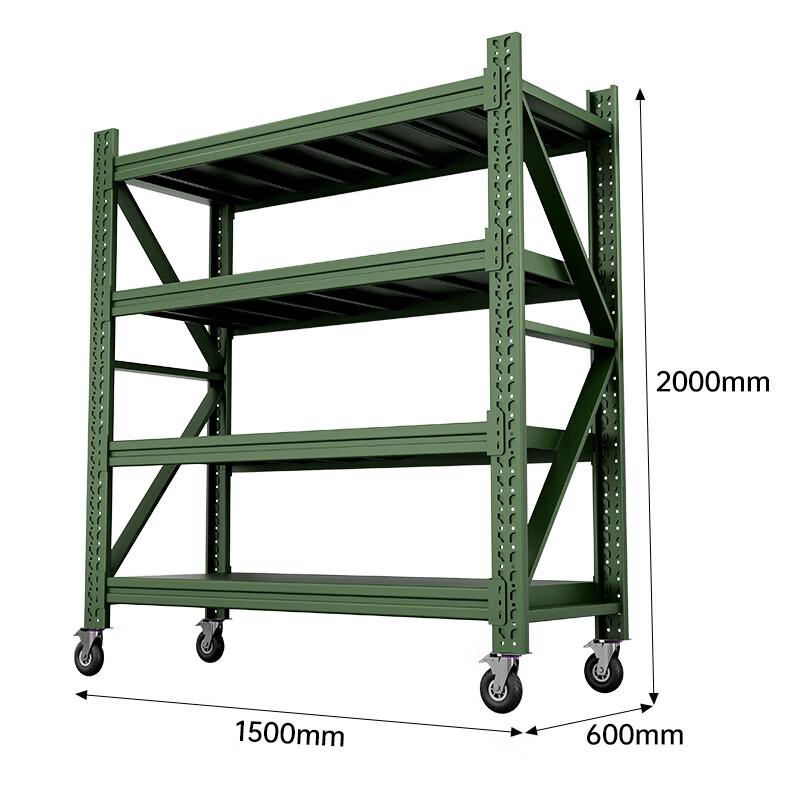 Heavy-Duty Multi-layer Mobile Storage Shelf