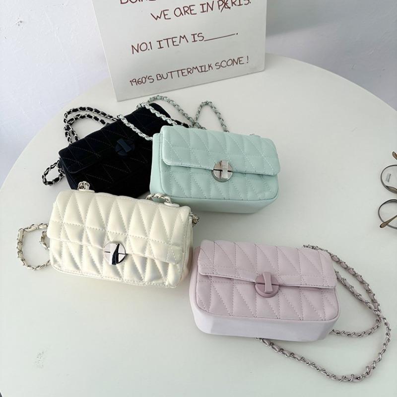 Women's Bag, New Xiaoxiangfeng Chain, Small Square Bag, Fashionable Versatile Messenger Bag, Women's Shoulder Bag Chain.