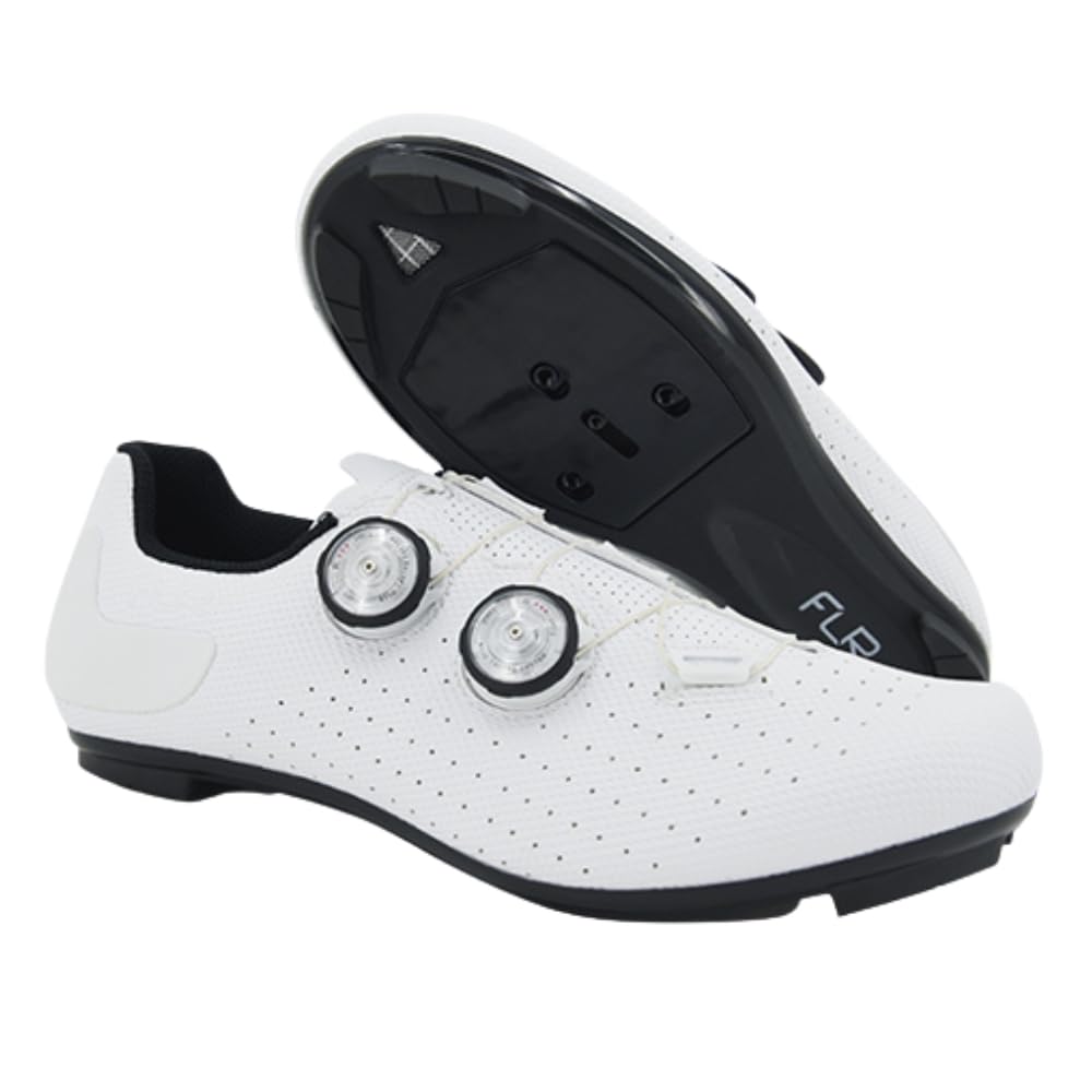 FLR F-4 road bike cycling clipless shoes 42 (27.0cm) white белый