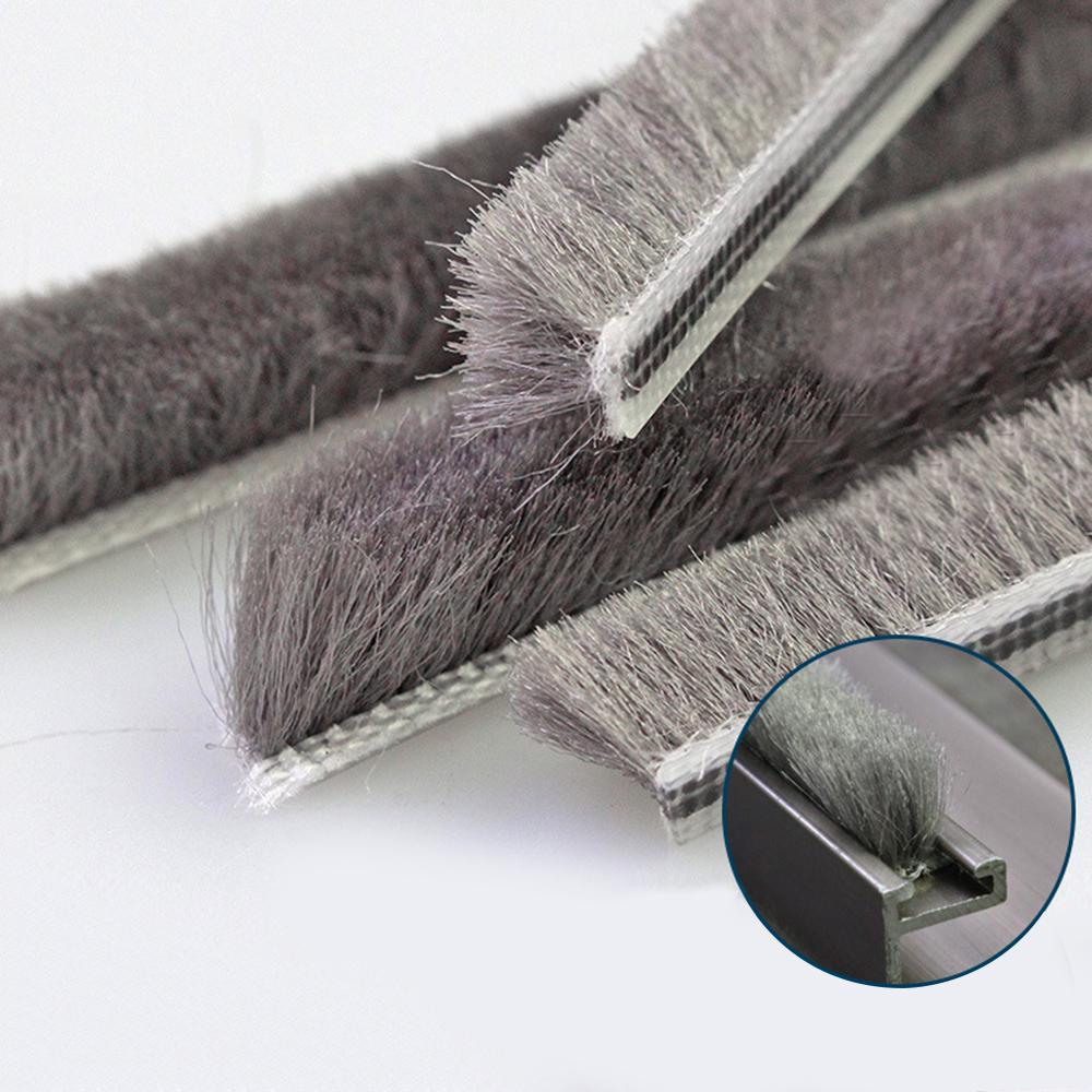 1Pc10m Draught Excluder Brush Casement Pile Seal Strip Door Weatherstrip Sound Insulation And Dust-Proof Home Accessaries
